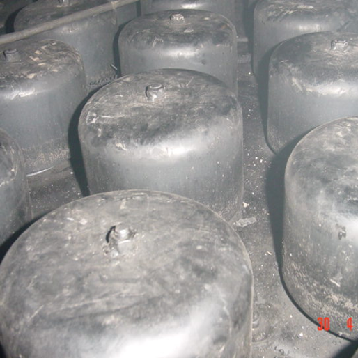 bubble cap trays after chemical decontamination